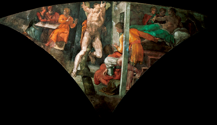  米开朗基罗·博那罗蒂 Michelangelo di Lodovico Buonarroti Simoni——哈曼的惩罚